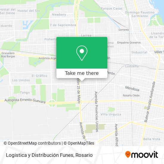 Logistica y Distribución Funes map