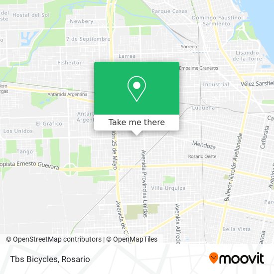 Mapa de Tbs Bicycles
