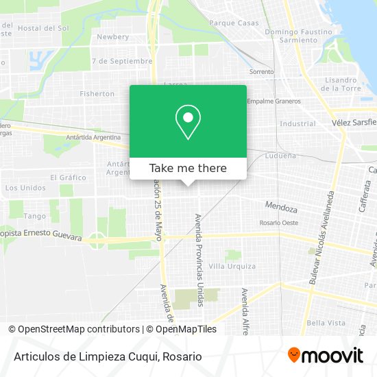 Mapa de Articulos de Limpieza Cuqui