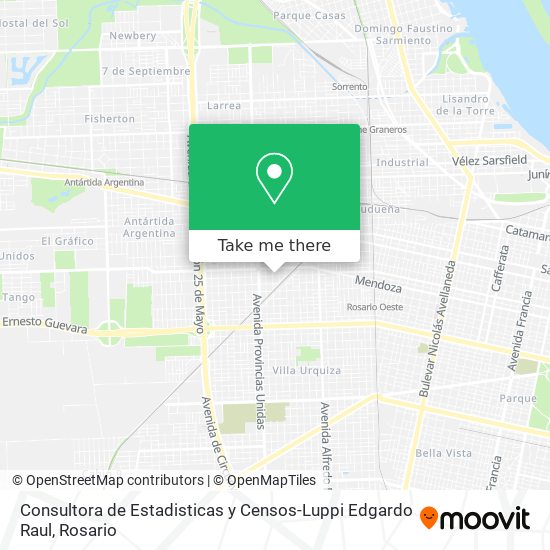 Consultora de Estadisticas y Censos-Luppi Edgardo Raul map