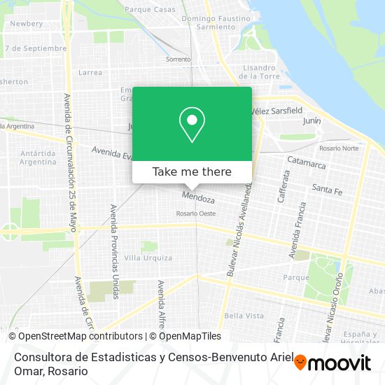 Consultora de Estadisticas y Censos-Benvenuto Ariel Omar map