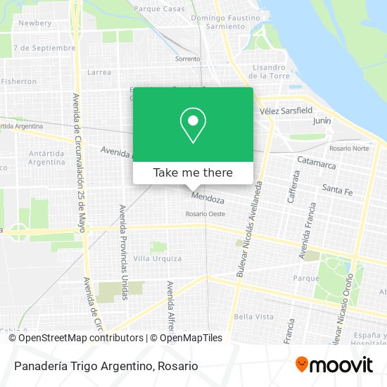 Mapa de Panadería Trigo Argentino