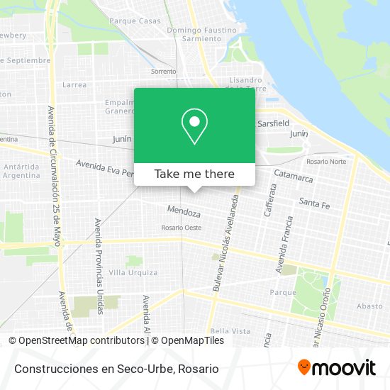 Construcciones en Seco-Urbe map