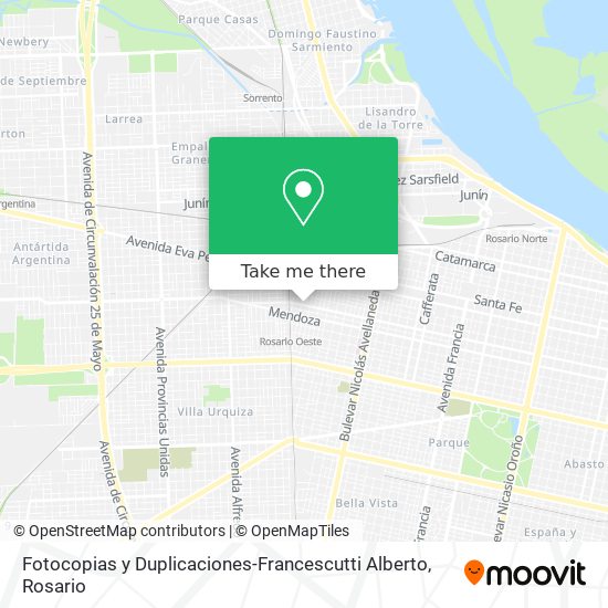 Mapa de Fotocopias y Duplicaciones-Francescutti Alberto