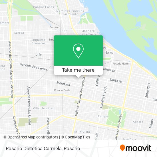 Rosario Dietetica Carmela map