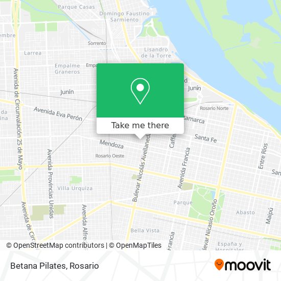 Mapa de Betana Pilates