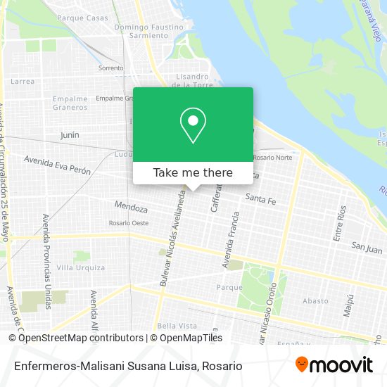 Enfermeros-Malisani Susana Luisa map