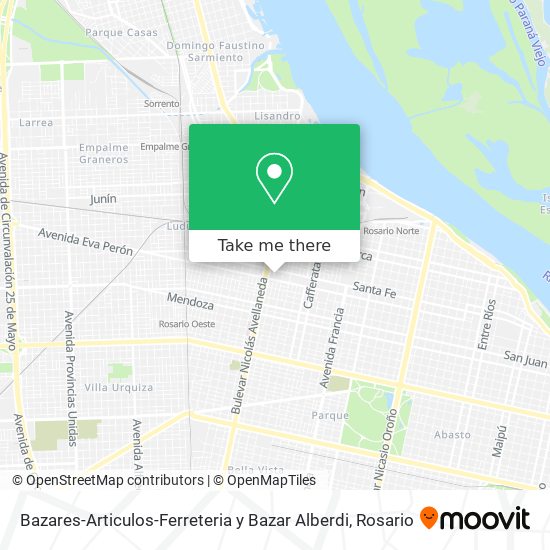 Bazares-Articulos-Ferreteria y Bazar Alberdi map