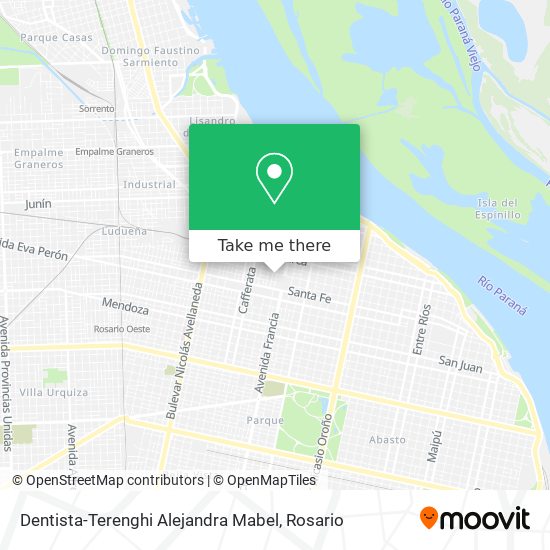 Dentista-Terenghi Alejandra Mabel map