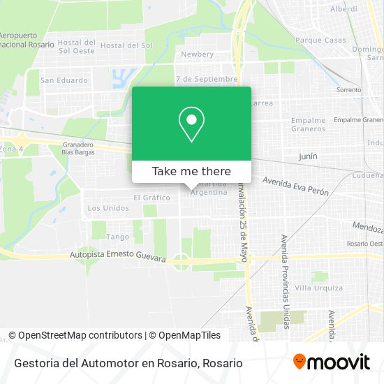 Gestoria del Automotor en Rosario map