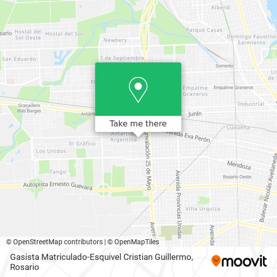 Mapa de Gasista Matriculado-Esquivel Cristian Guillermo