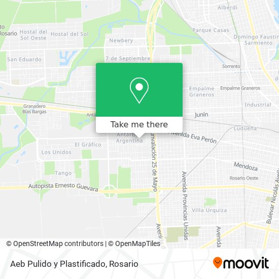 Mapa de Aeb Pulido y Plastificado