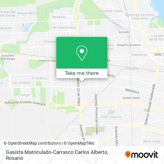 Gasista Matriculado-Carrasco Carlos Alberto map