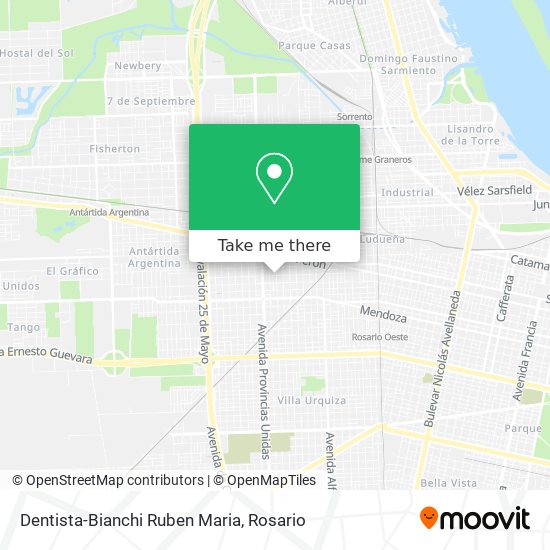 Dentista-Bianchi Ruben Maria map