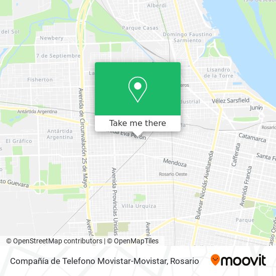 Compañía de Telefono Movistar-Movistar map