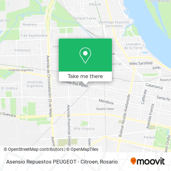 Asensio Repuestos PEUGEOT - Citroen map