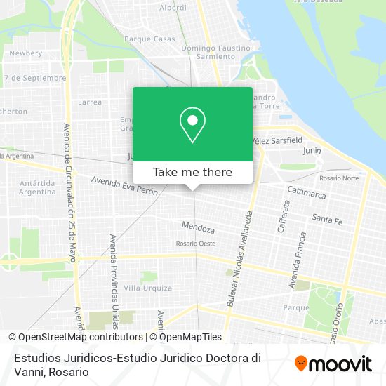 Estudios Juridicos-Estudio Juridico Doctora di Vanni map