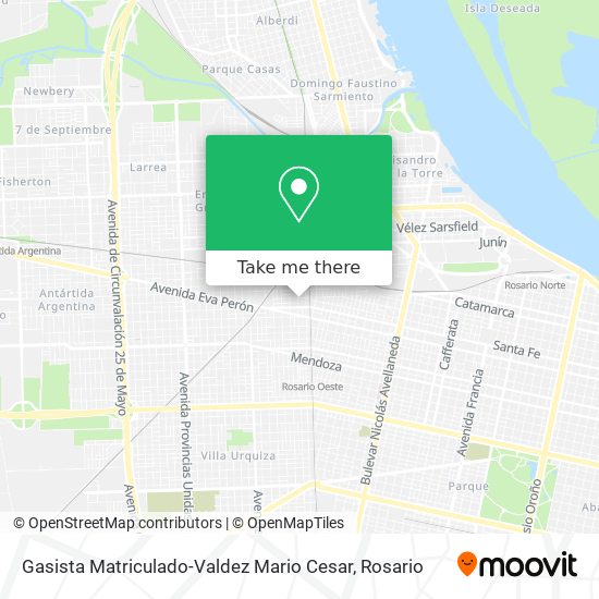 Gasista Matriculado-Valdez Mario Cesar map