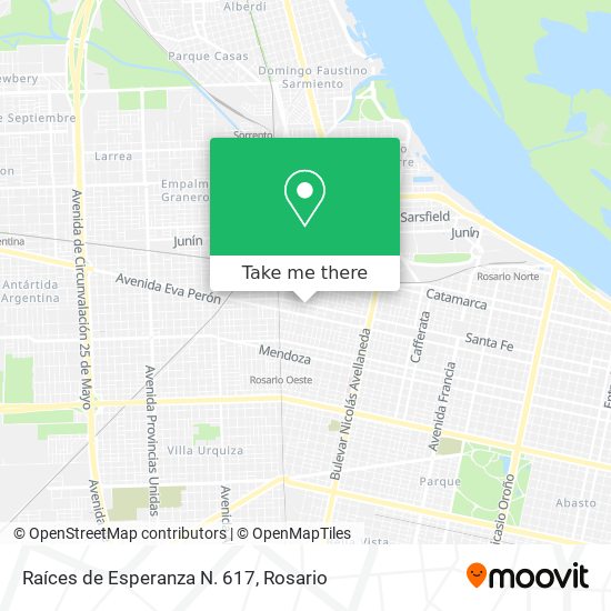 Raíces de Esperanza N. 617 map