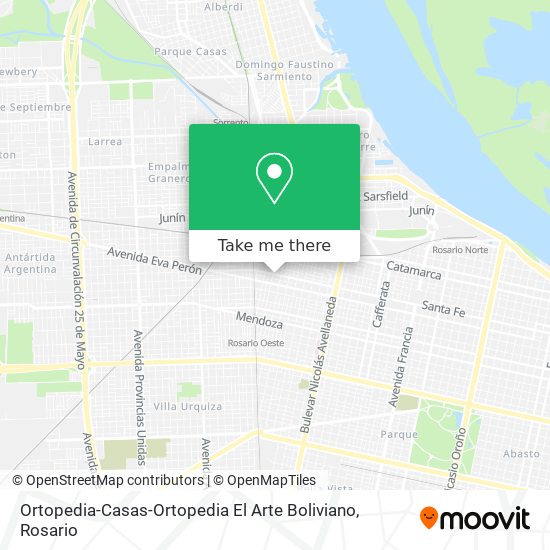 Mapa de Ortopedia-Casas-Ortopedia El Arte Boliviano