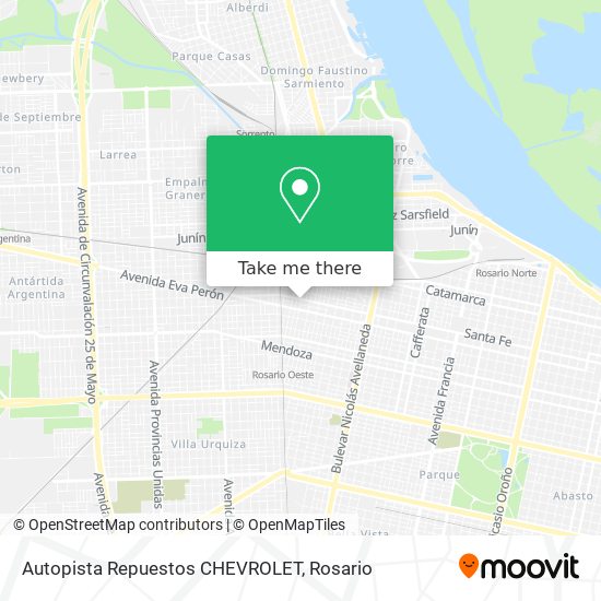 Autopista Repuestos CHEVROLET map