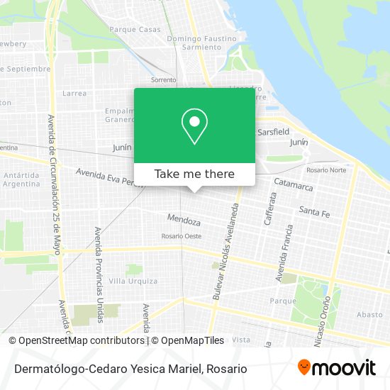 Dermatólogo-Cedaro Yesica Mariel map