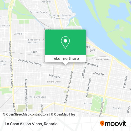 Mapa de La Casa de los Vinos