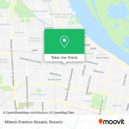 Milenio Eventos Rosario map