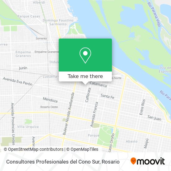 Mapa de Consultores Profesionales del Cono Sur