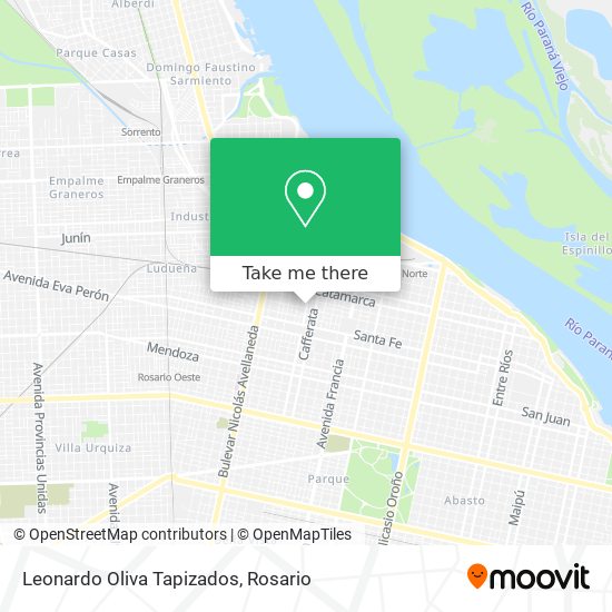 Mapa de Leonardo Oliva Tapizados