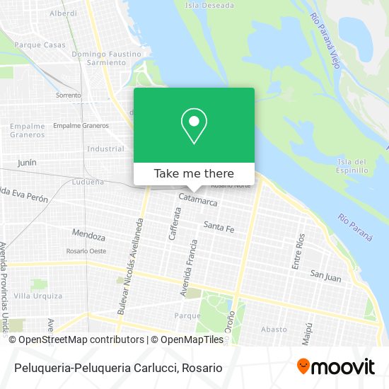 Mapa de Peluqueria-Peluqueria Carlucci