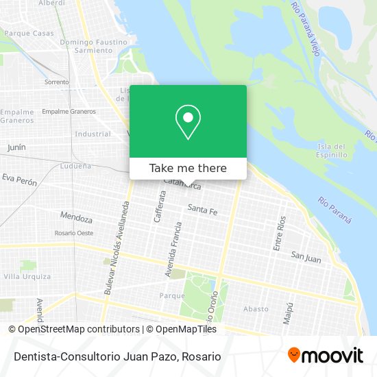 Mapa de Dentista-Consultorio Juan Pazo