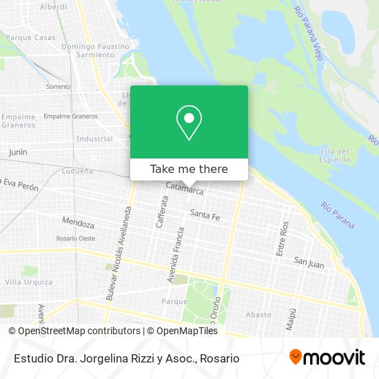 Estudio Dra. Jorgelina Rizzi y Asoc. map