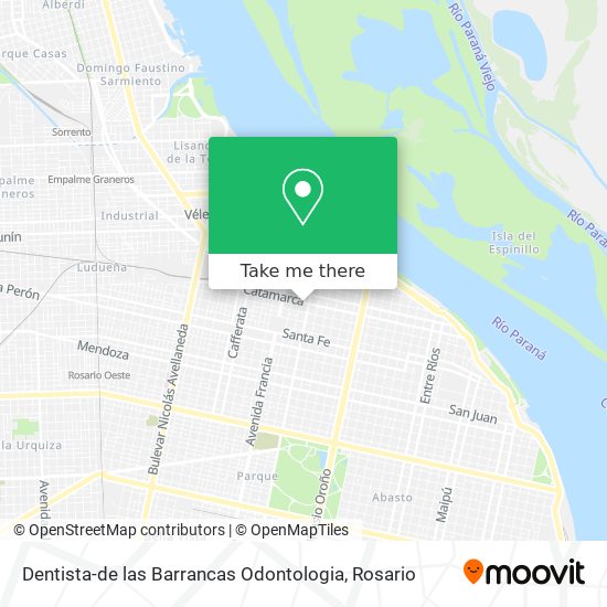 Mapa de Dentista-de las Barrancas Odontologia