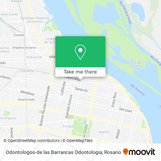 Odontologos-de las Barrancas Odontologia map