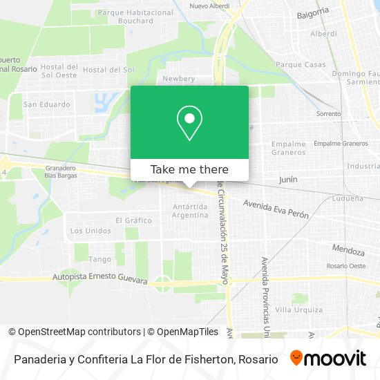 Panaderia y Confiteria La Flor de Fisherton map