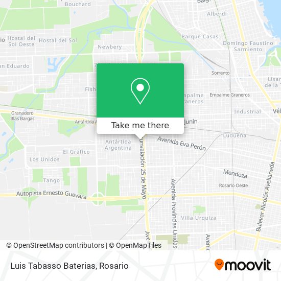 Mapa de Luis Tabasso Baterias