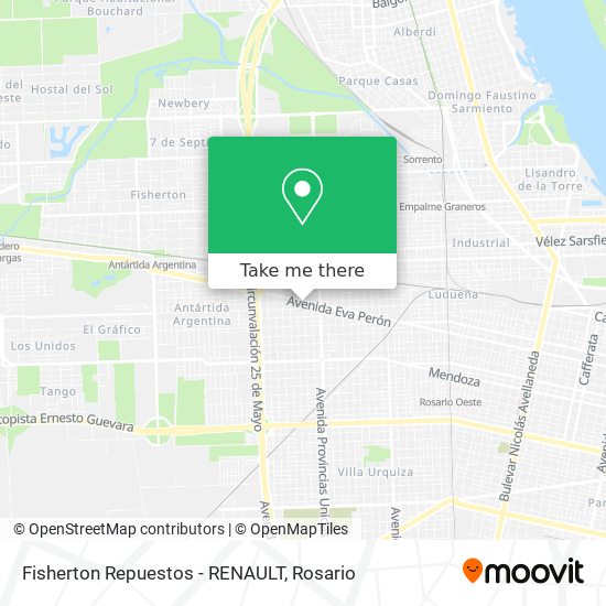 Mapa de Fisherton Repuestos - RENAULT