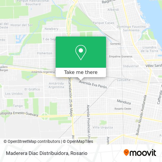 Maderera Diac Distribuidora map
