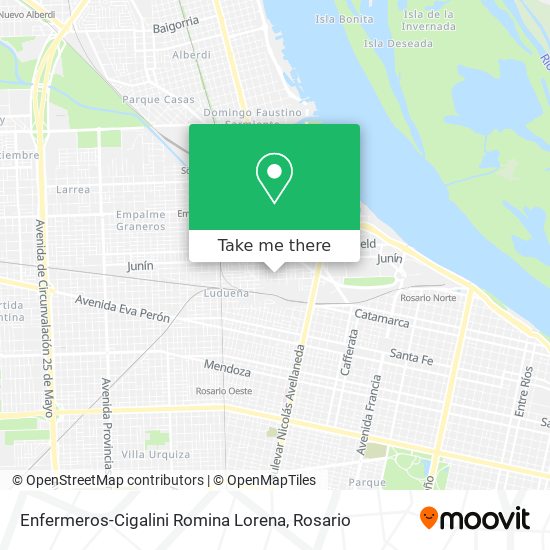 Enfermeros-Cigalini Romina Lorena map