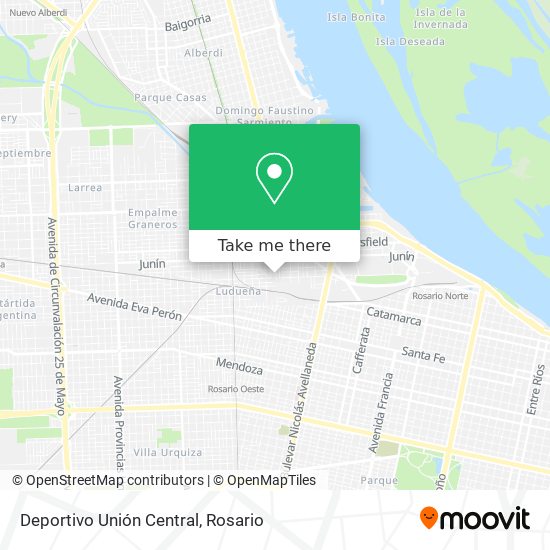 Deportivo Unión Central map