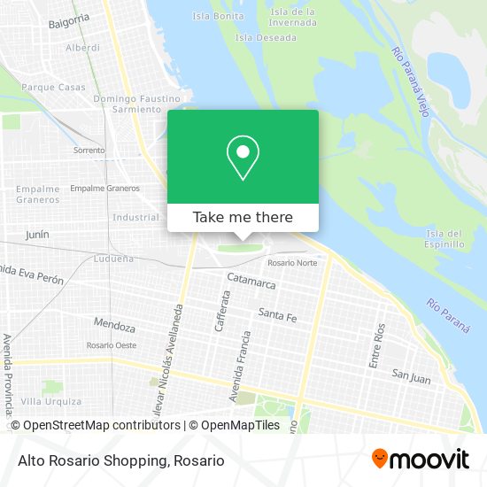 Alto Rosario Shopping map