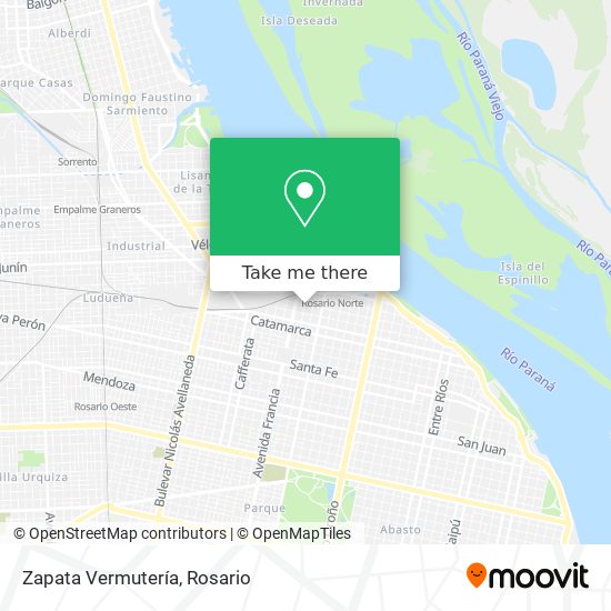 Zapata Vermutería map