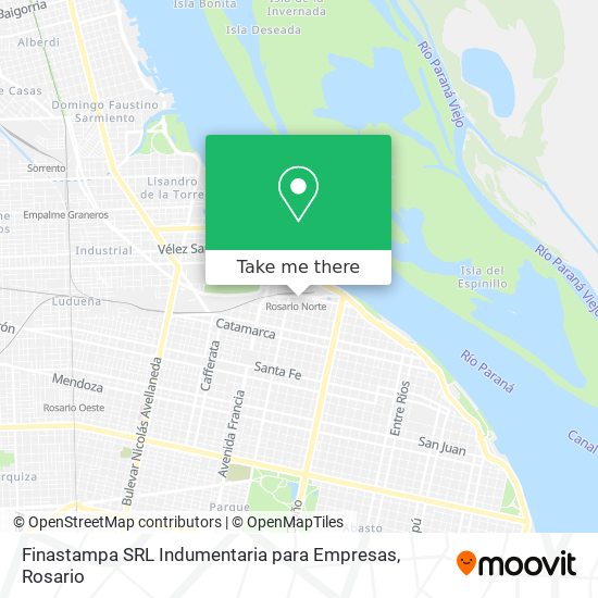 Finastampa SRL Indumentaria para Empresas map