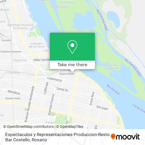 Espectaculos y Representaciones-Produccion-Resto Bar Costello map