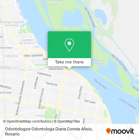 Mapa de Odontologos-Odontologa Diana Connie Alisio