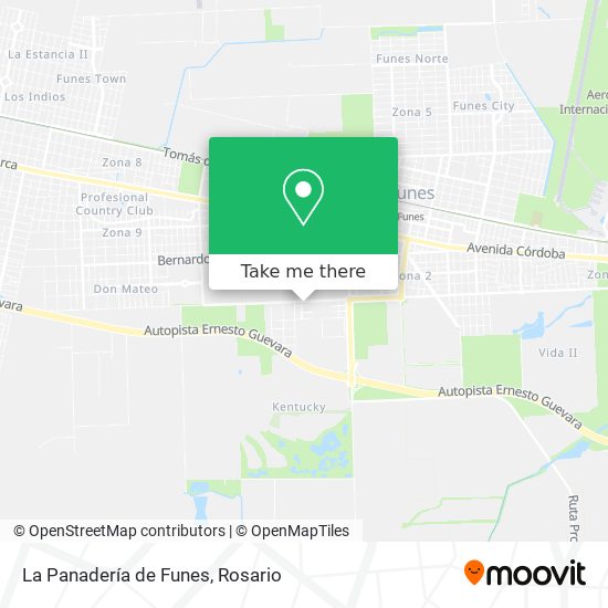 La Panadería de Funes map