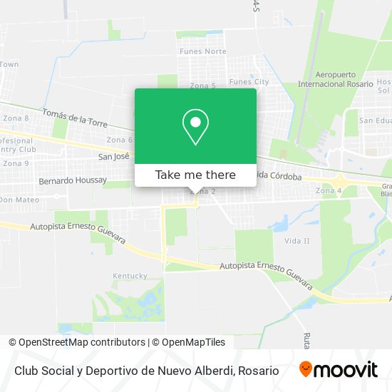 Club Social y Deportivo de Nuevo Alberdi map