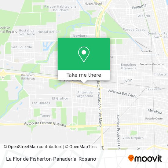 Mapa de La Flor de Fisherton-Panadería