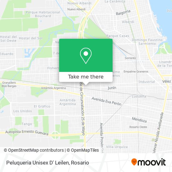 Peluqueria Unisex D' Leilen map